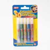 5 Colors 3D Multi-function Magic Foam Art Paint Children DIY Fun Fluffy Pen Creative Expansion Three-dimensional Painting Pen (2 pack)
