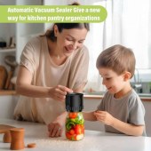 KZ-80 Mason Jar Vacuum Sealing Machine Kit with Regular and Wide-mouth Lids, for Handheld Fresh Food Preservation