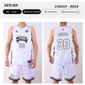 Custom Design Polyester BreathableBasketball Wear Uniform Custom Logo Sublimation Printed Basketball Jersey Set