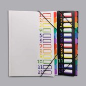 Stock Hot Sale A4 Office Folder Custom Expanding File Color Markers Document For Business Folders (2 pack)