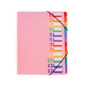 Stock Hot Sale A4 Office Folder Custom Expanding File Color Markers Document For Business Folders (2 pack)
