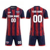Oem Custom-made High Quality Soccer Wear Football Jersey Shirt Set Sublimated Club Team Uniform Classic Retro Soccer Jersey For Boys & Men 160-190cm Ls01(22-24)