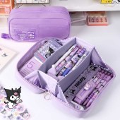 College School & Office Stationery Organizer Large Capacity Multi-Compartment Pencil Pouch Storage Bag