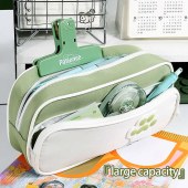 Large Capacity Multilayer Pen Bag with Cat Paw Print Middle Primary School Student Pencil Case Stationery Box