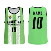 Custom-made soccer training vests for boys and girls in youth and teen schools, outdoor training uniforms, and team uniforms.