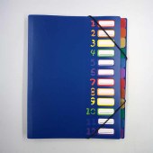 Stock Hot Sale A4 Office Folder Custom Expanding File Color Markers Document For Business Folders (2 pack)