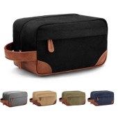 Toiletry Bag for Men and Women | Canvas Travel Toiletry Bag | Dopp Kit Shaving Bag for Travel Accessories