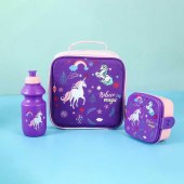 1&3 Pieces Cute Cartoon Decorated Insulated Lunch Bag, School Food Lunch Box, Leak-Proof Camping Picnic Bag, Suitable For Office, School, Outdoor, Summer Beach Waterproof Camping Travel Picnic Bag