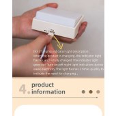 Patent New Desigh LED Touch Sensor Night Light Magnetic Wall Lamp Rechargeable Baby Sleep Light Dimmable Bedside Lamp Closet Light Eye Protection