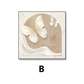 Dinning room butterfly wall art  still life square painting on canvas Living room laundry bedroom display painting