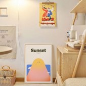 Nordic Modern smiling face painting on canvas Living room laundry bedroom dinning room wall art display painting