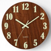 Modern luminous wall clock silent round wall art
