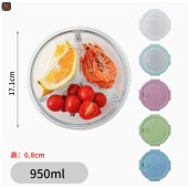 Borosilicate Glass 3 Color Rectangle Food Container Set Glass Food Storage Container
