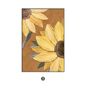 Modern Textured  sunflower painting on canvas Living room laundry bedroom dinning room wall art display painting