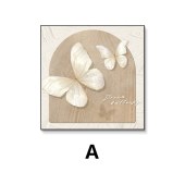 Dinning room butterfly wall art  still life square painting on canvas Living room laundry bedroom display painting