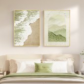 Nordic Modern Textured Tropical Scenery painting on canvas Living room laundry bedroom dinning room wall art display painting