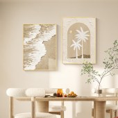 Nordic Modern Textured Tropical Scenery painting on canvas Living room laundry bedroom dinning room wall art display painting