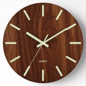 Modern luminous wall clock silent round wall art