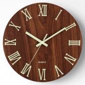 Modern luminous wall clock silent round wall art