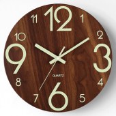 Modern luminous wall clock silent round wall art