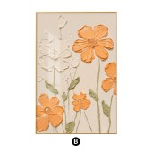 Nordic Modern Textured Flower painting on canvas Living room laundry bedroom dinning room wall art display painting