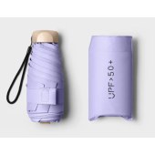 2 Pieces Set Compact and Portable Umbrella for Women – Dual-Use Sun & Rain Protection, UV-Resistant, Thickened Black Coating, Mini Capsule Design