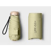 2 Pieces Set Compact and Portable Umbrella for Women – Dual-Use Sun & Rain Protection, UV-Resistant, Thickened Black Coating, Mini Capsule Design
