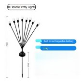 Two-Pack of 8-Head Solar Firefly Lights (16 heads each box)