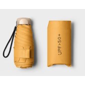 2 Pieces Set Compact and Portable Umbrella for Women – Dual-Use Sun & Rain Protection, UV-Resistant, Thickened Black Coating, Mini Capsule Design