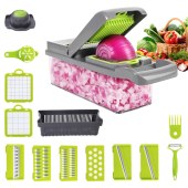 multi-functional vegetable and fruit dicer & grater