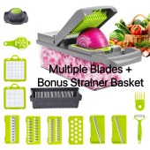 multi-functional vegetable and fruit dicer & grater