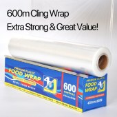 600m Length 45cm Width Kitchen Cling Wrapping For Food Affordable Wrapping